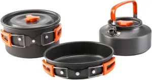 -in-one Camping Pot Set Aluminum Outdoor Cookware Portable Cutlery for Hiking Picnic and Outdoor Fun