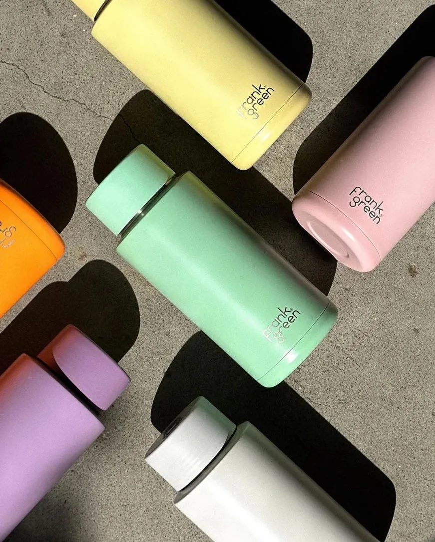 1 Litre Ceramic Reusable Bottle - Mint Gelato