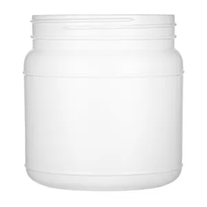 1000 cc Round Packer HDPE Bottles - White