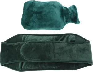 1000ml Hot Water Bottle, Hot Cold Therapies Hot Water Bottles Hot Water Bag with Waist Cover for Neck, Back, Shoulder Waist Warm