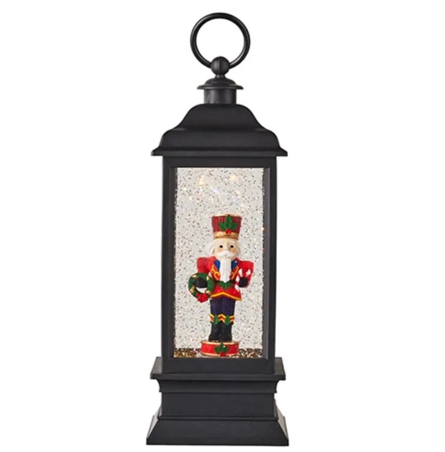 11" NUTCRACKER LIGHTED WATER LANTERN
