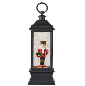 11" NUTCRACKER LIGHTED WATER LANTERN