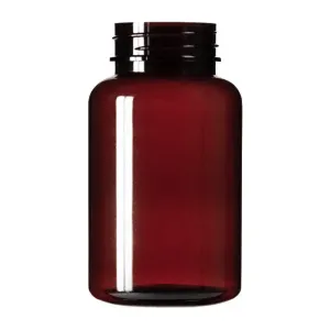 120 cc PET Round Packer - Amber