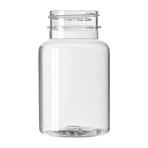 120 cc PET Round Packer - Clear