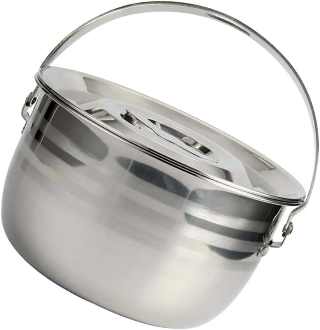 1pc Non Stick Soup Pot High Capacity Cooking Pot for Outdoor Camping and Lightweight Cookware for Stewing Meat and Preparing Meals