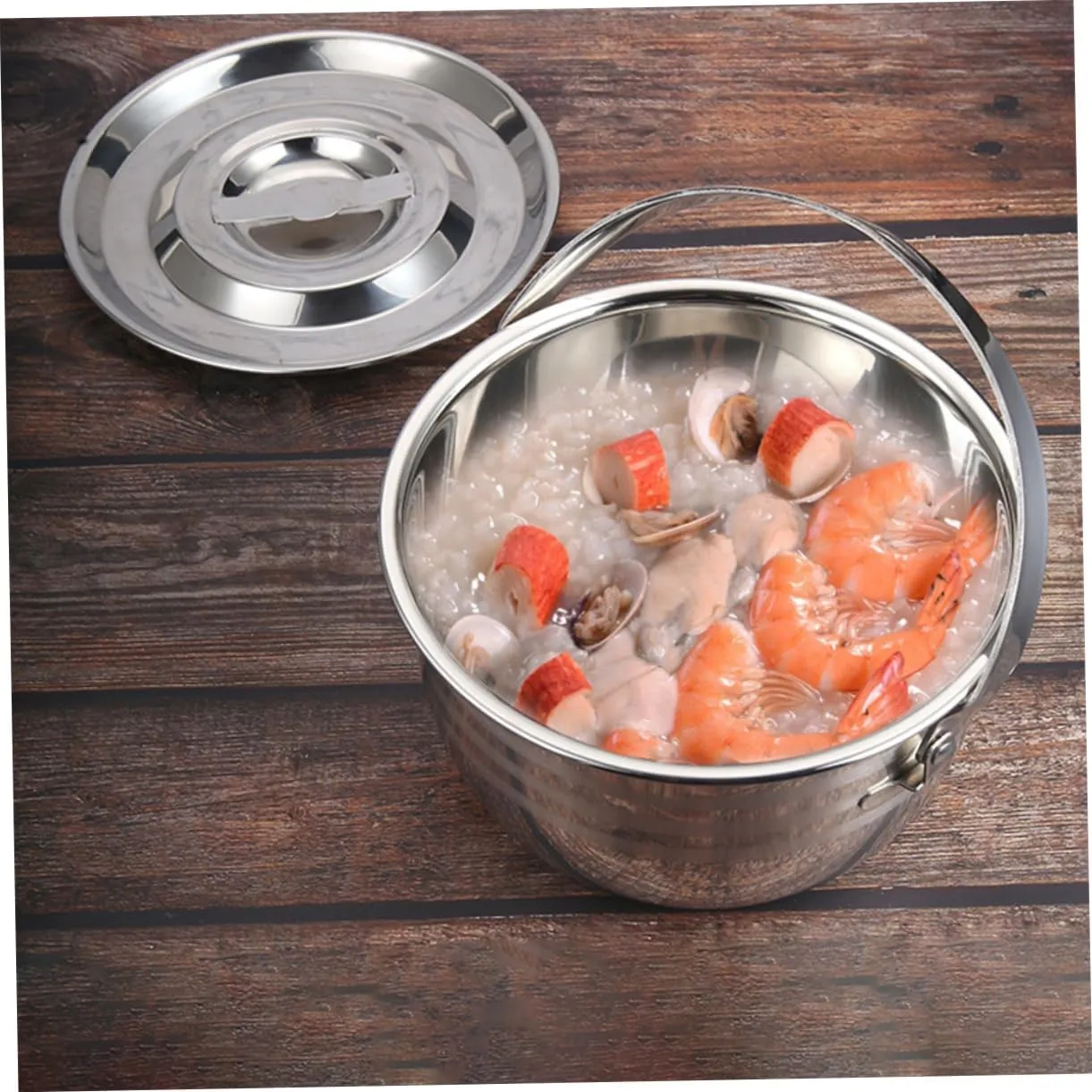 1pc Non Stick Soup Pot High Capacity Cooking Pot for Outdoor Camping and Lightweight Cookware for Stewing Meat and Preparing Meals