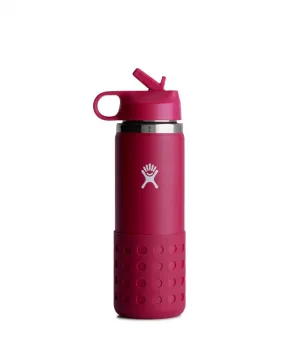 20 Oz Kids Wide Mouth Straw Lid And Boot Snapper