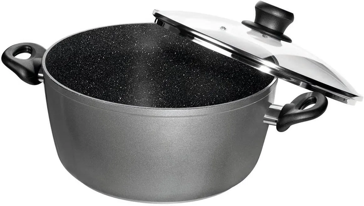 2016 Germany's Stoneline Xtreme Series 7.4 Quart Stock Pot with Lid, Non-stick, Non-Toxic Stone Coating Cookware - 2016 Top of the line model, better taste food, induction ready