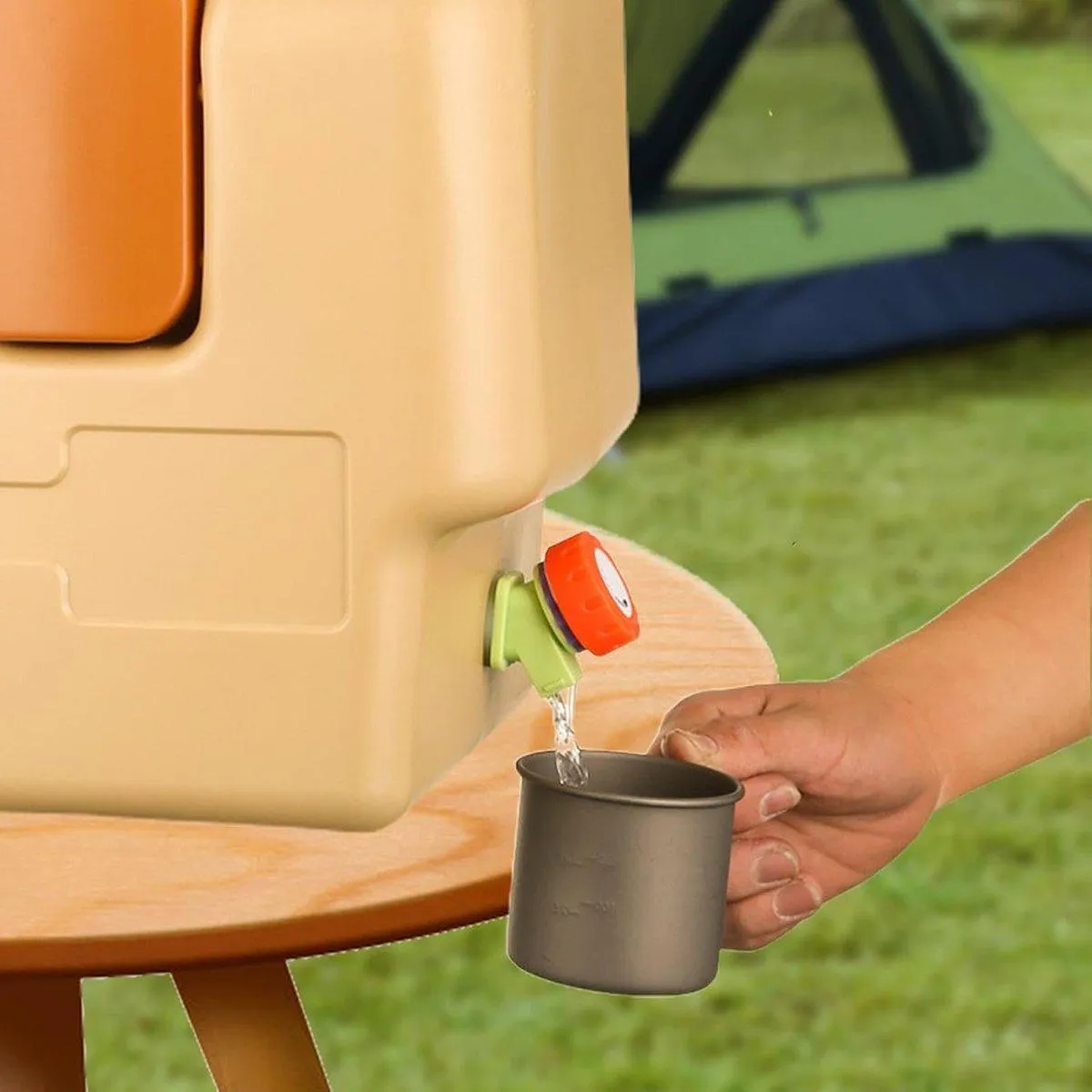 20L Outdoor Camping Portable Storage Bucket with Tap Drinking Water Container
