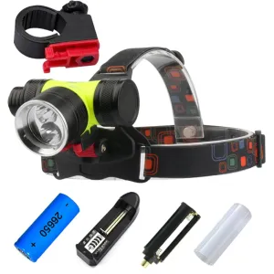26650 LED Diving Headlight Yellow UV Lantern Headlamp Rechargeable 18650 battery Head Lantern cree t6 Diving aaa Fishing Hunting
