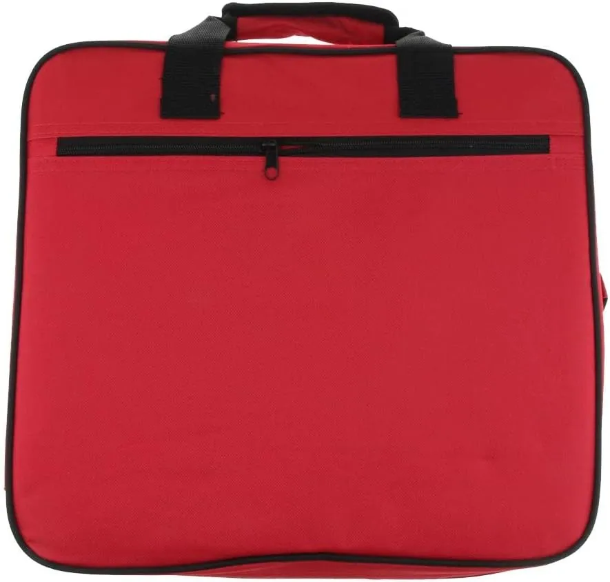 2X Portable Seat Cushion for Stadium Chairs with Back Support, red02