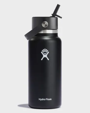 32oz Wide Mouth with Flex Straw Cap