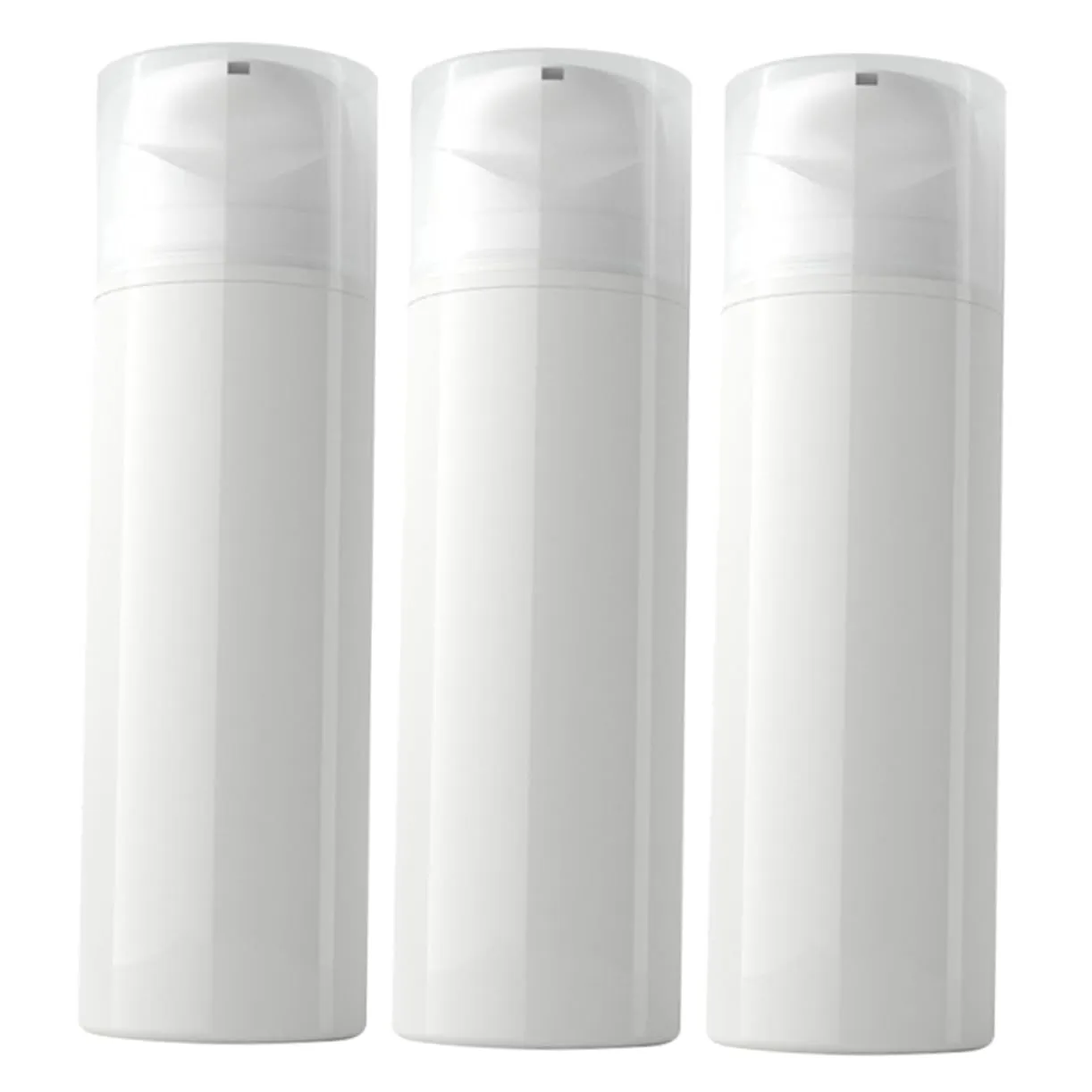 3sets Travel Shampoo Mouthwash Bottles 30ml Leak Proof Pump Dispenser Emulsion Dispenser for Creams Makeup Essential Oils Portable 3pcs*3