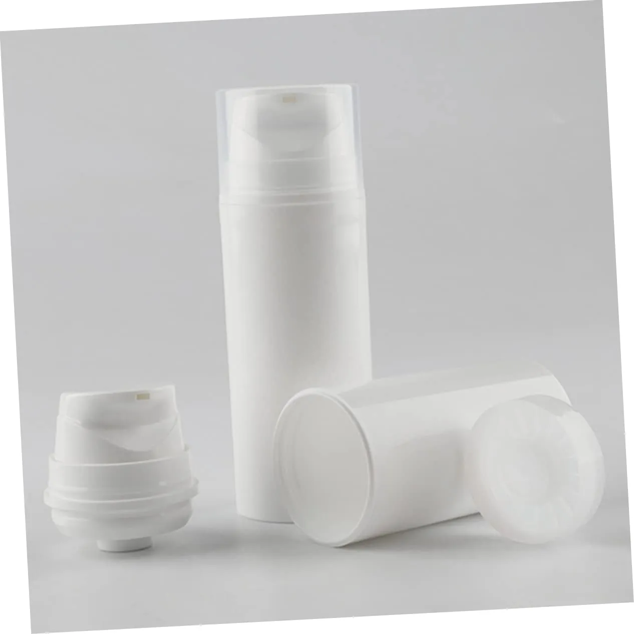 3sets Travel Shampoo Mouthwash Bottles 30ml Leak Proof Pump Dispenser Emulsion Dispenser for Creams Makeup Essential Oils Portable 3pcs*3