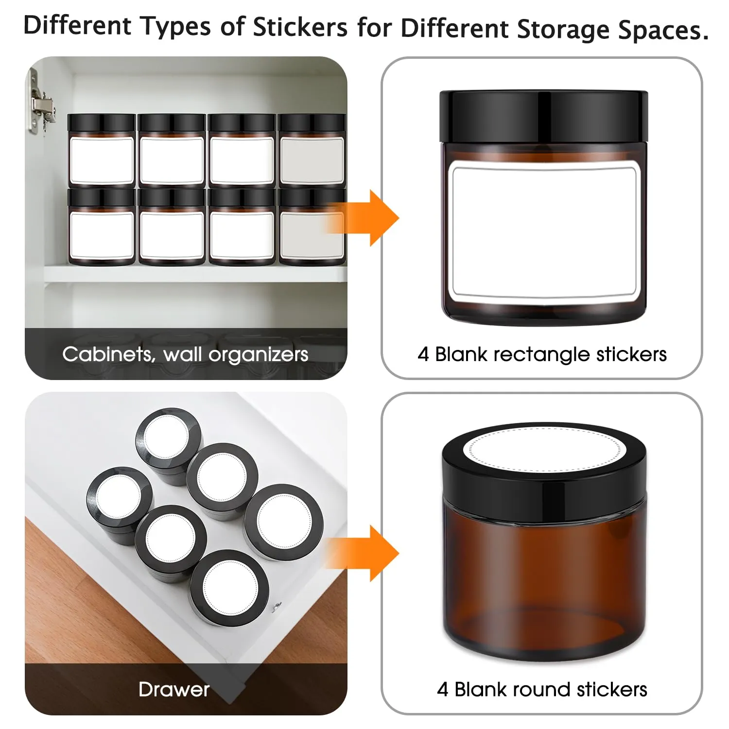 4 oz Glass Jars with Lids, 16 Pack Amber Jars with Lids & Inner Liners, Wide Mouth | Glass Black Mason Jars for Cream, Lotion, Honey, Jam, Jelly | Kitchen & Home