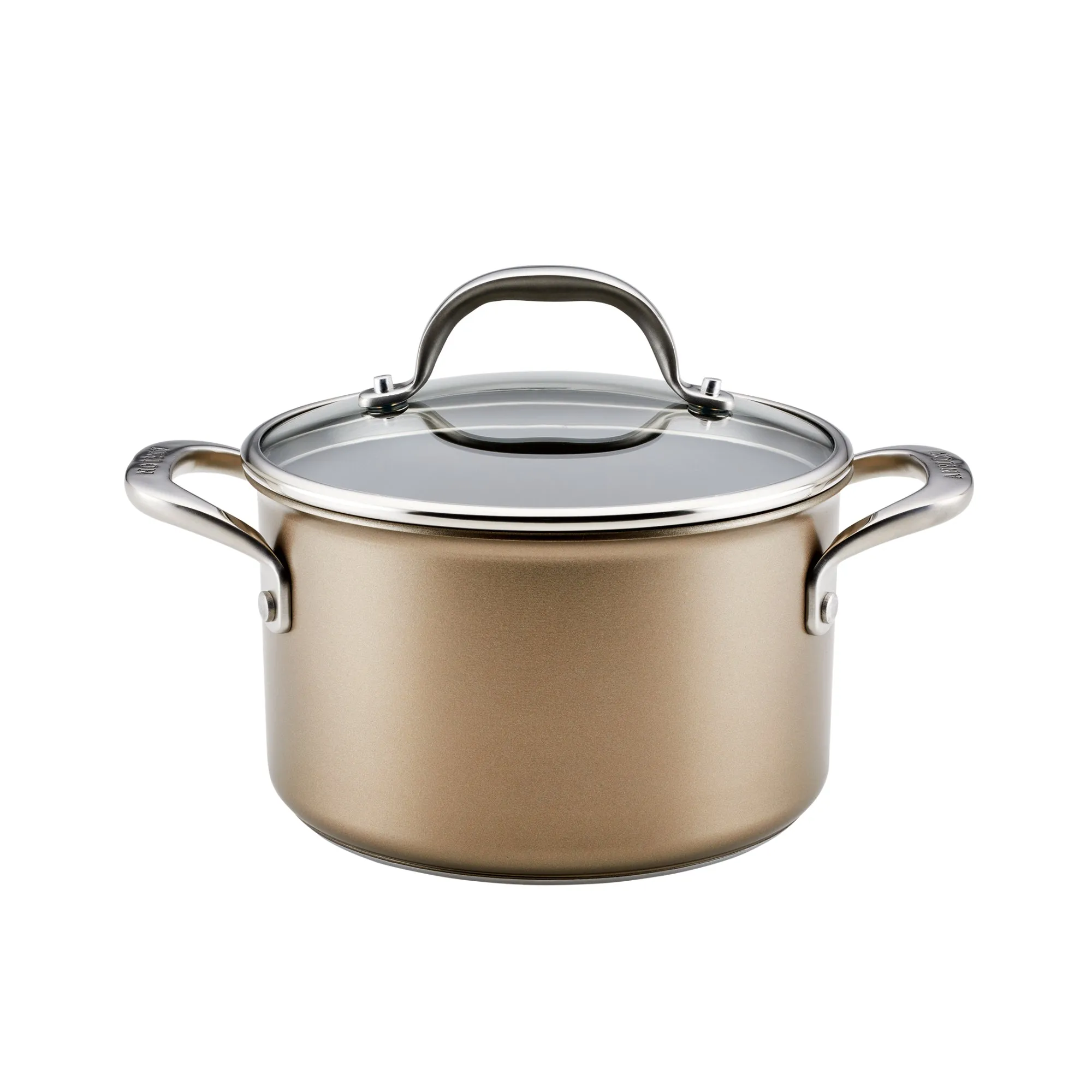 4-Quart Hard Anodized Nonstick Saucepot with Lid