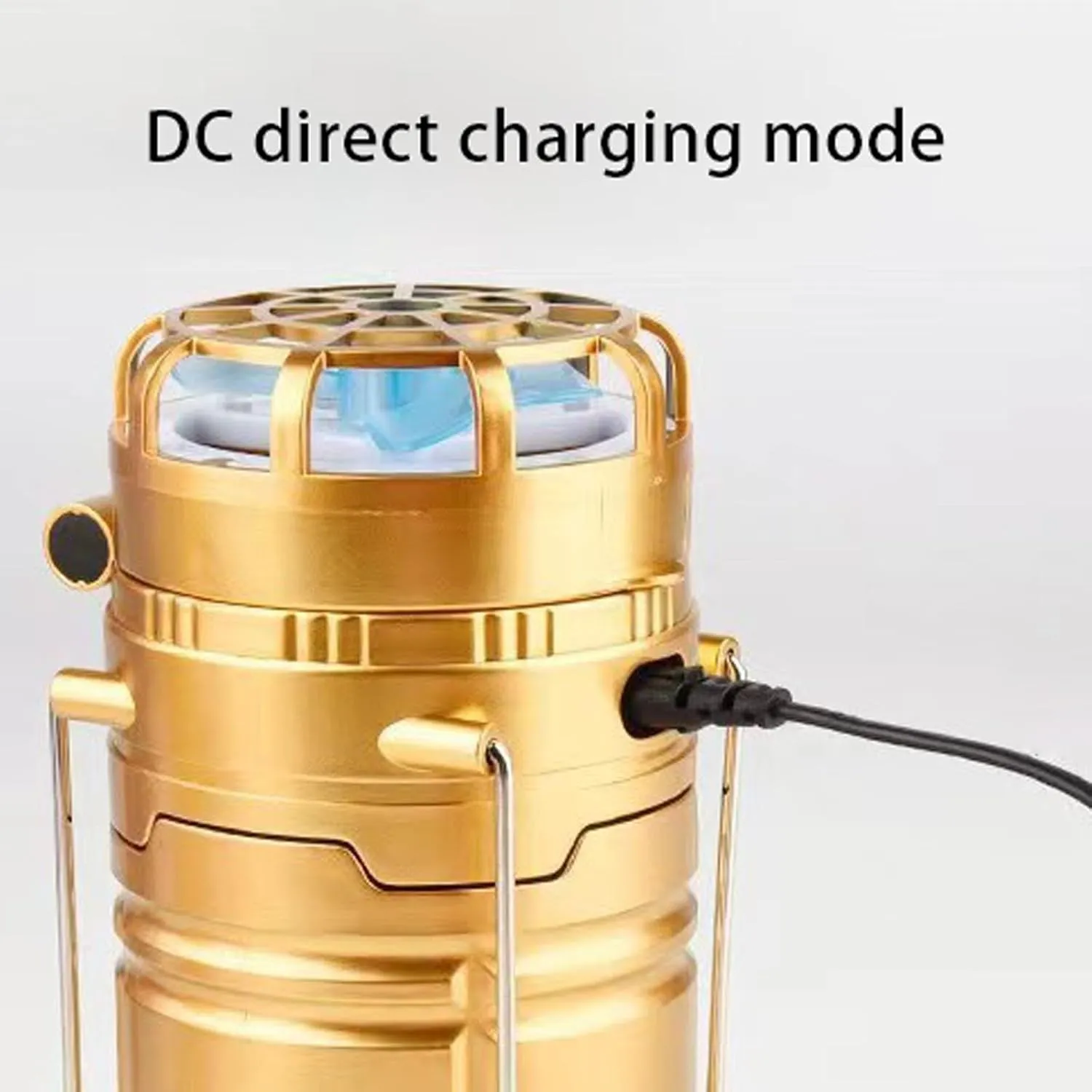 5-in-1 Portable LED Camping Lantern with Fan, Solar/USB Rechargeable, Light Power Outages & Phone Charger, Lightweight ABS for Tent, Hiking, Emergency Survival Gear Essentials (Silver, 17.7X10X7.7cm)