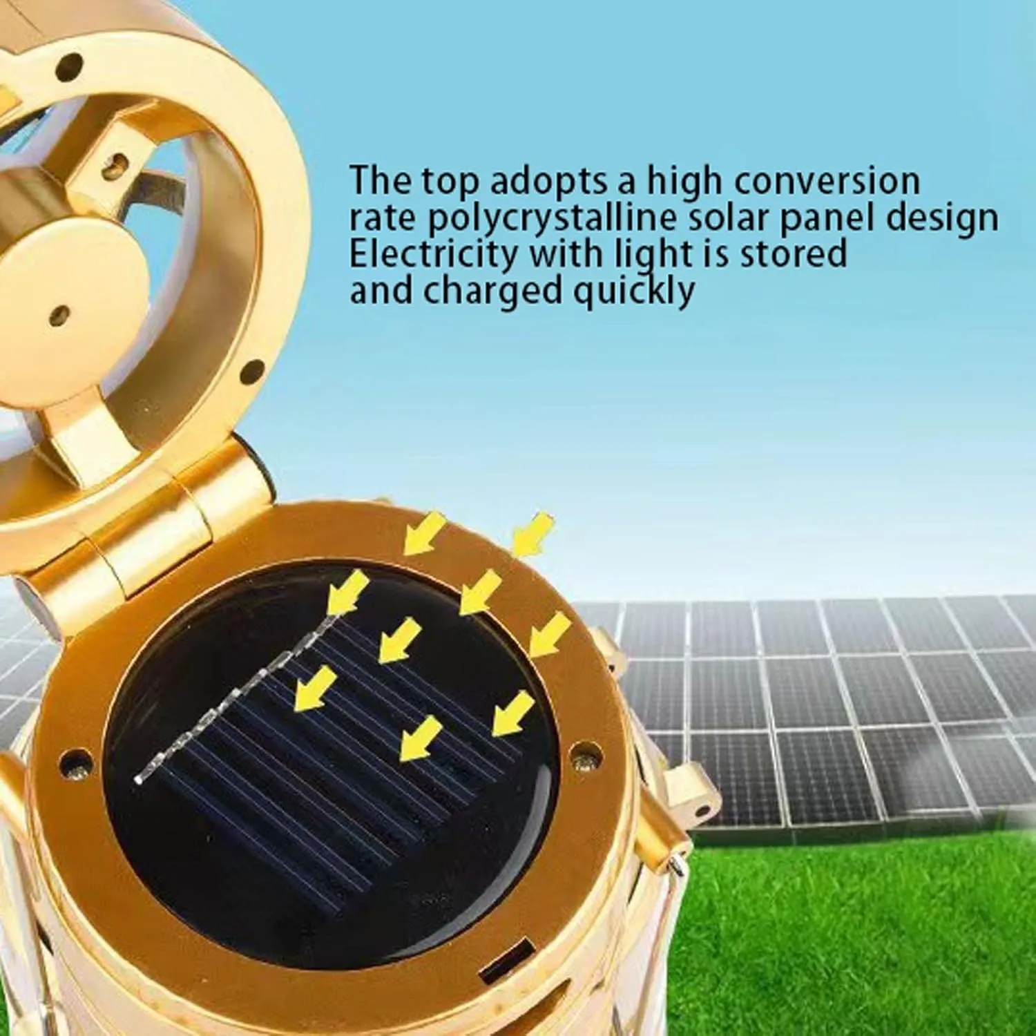 5-in-1 Portable LED Camping Lantern with Fan, Solar/USB Rechargeable, Light Power Outages & Phone Charger, Lightweight ABS for Tent, Hiking, Emergency Survival Gear Essentials (Silver, 17.7X10X7.7cm)