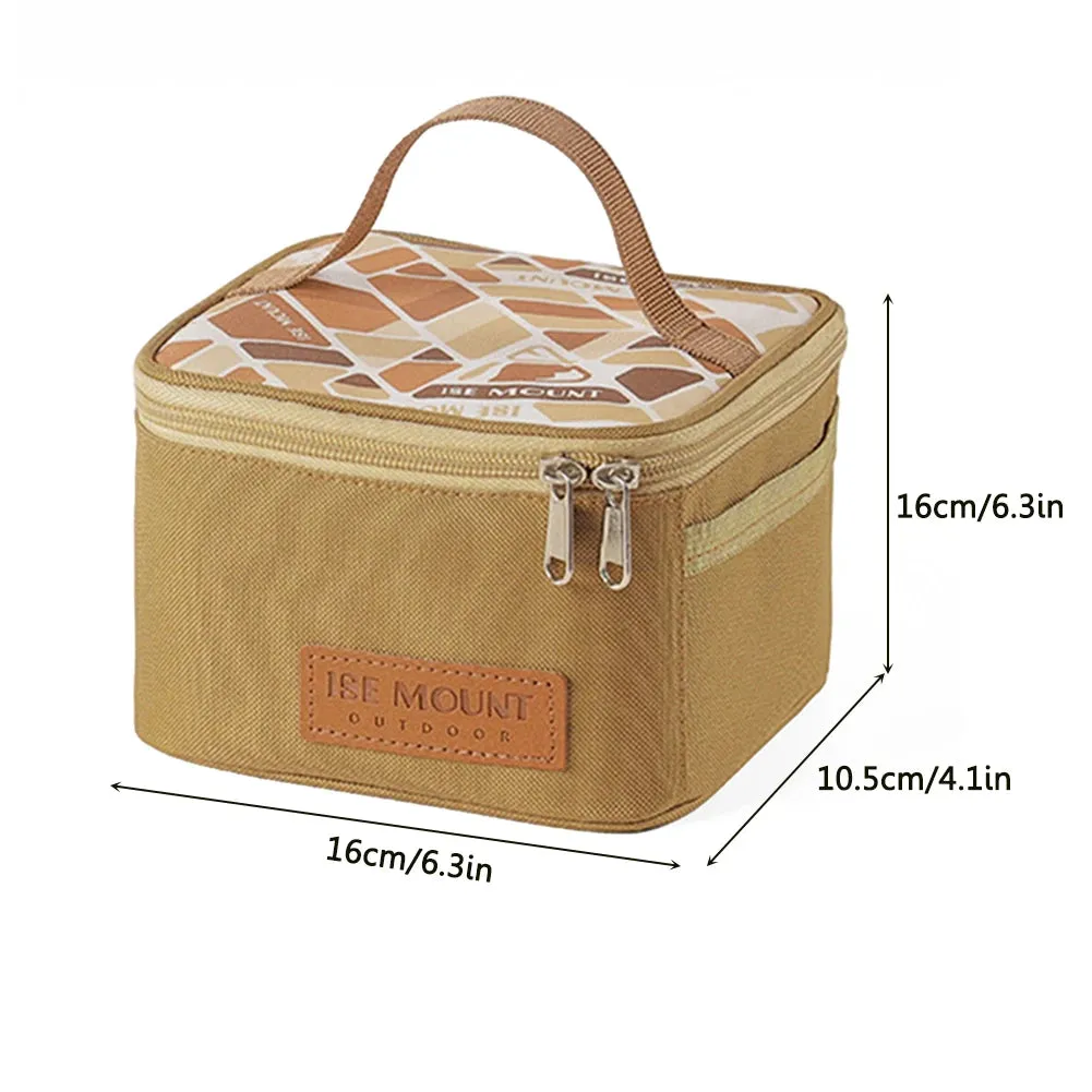 9PC Set Portable Camping Spice Storage Bag with Jars Organizer