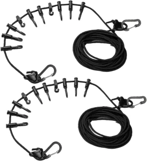 Alipis 2pcs Portable Outdoor Clothesline Strong Drying Ropes for Camping Garden and Home Windproof Travel Line