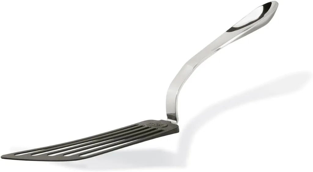 All-Clad K0401464 Stainless Steel Non-Stick Slotted Flexible Turner, 13.5-Inch, Silver