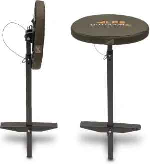 ALPS OutdoorZ Wetland Hunting Seat - Lightweight Hunting Chair with Adjustable Height, Sink-Resistant Leg, and Removable Shoulder Carry Strap for All-Weather Hunting