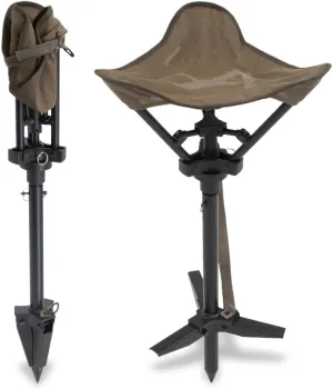 ALPS OutdoorZ Wetland Hunting Seat - Lightweight Hunting Chair with Adjustable Height, Sink-Resistant Leg, and Removable Shoulder Carry Strap for All-Weather Hunting