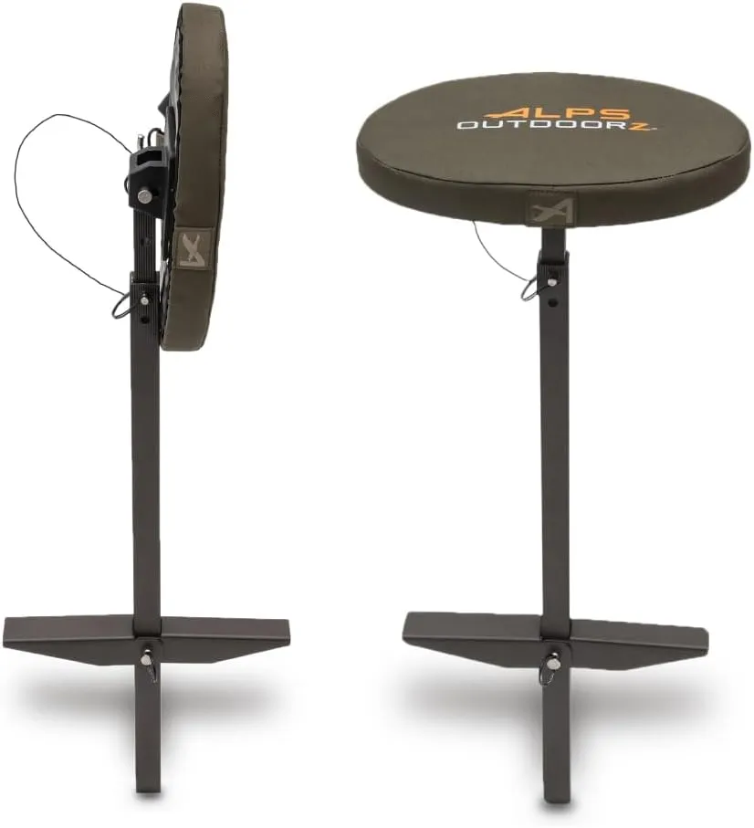 ALPS OutdoorZ Wetland Hunting Seat - Lightweight Hunting Chair with Adjustable Height, Sink-Resistant Leg, and Removable Shoulder Carry Strap for All-Weather Hunting