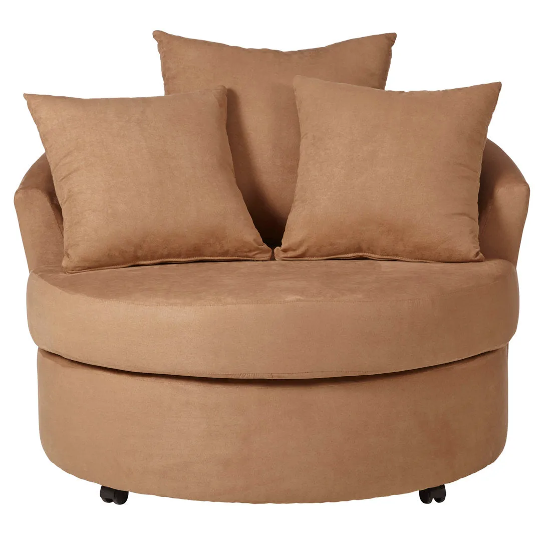 Alsup Barrel Chair Andover Mills™ Fabric: Mayhem Graffiti
