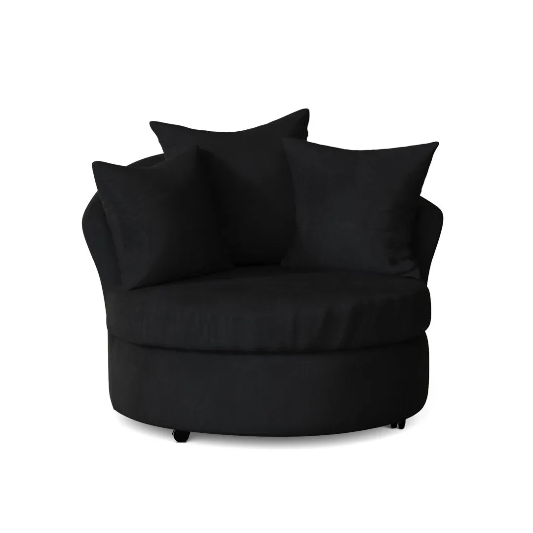 Alsup Barrel Chair Andover Mills™ Fabric: Mayhem Graffiti