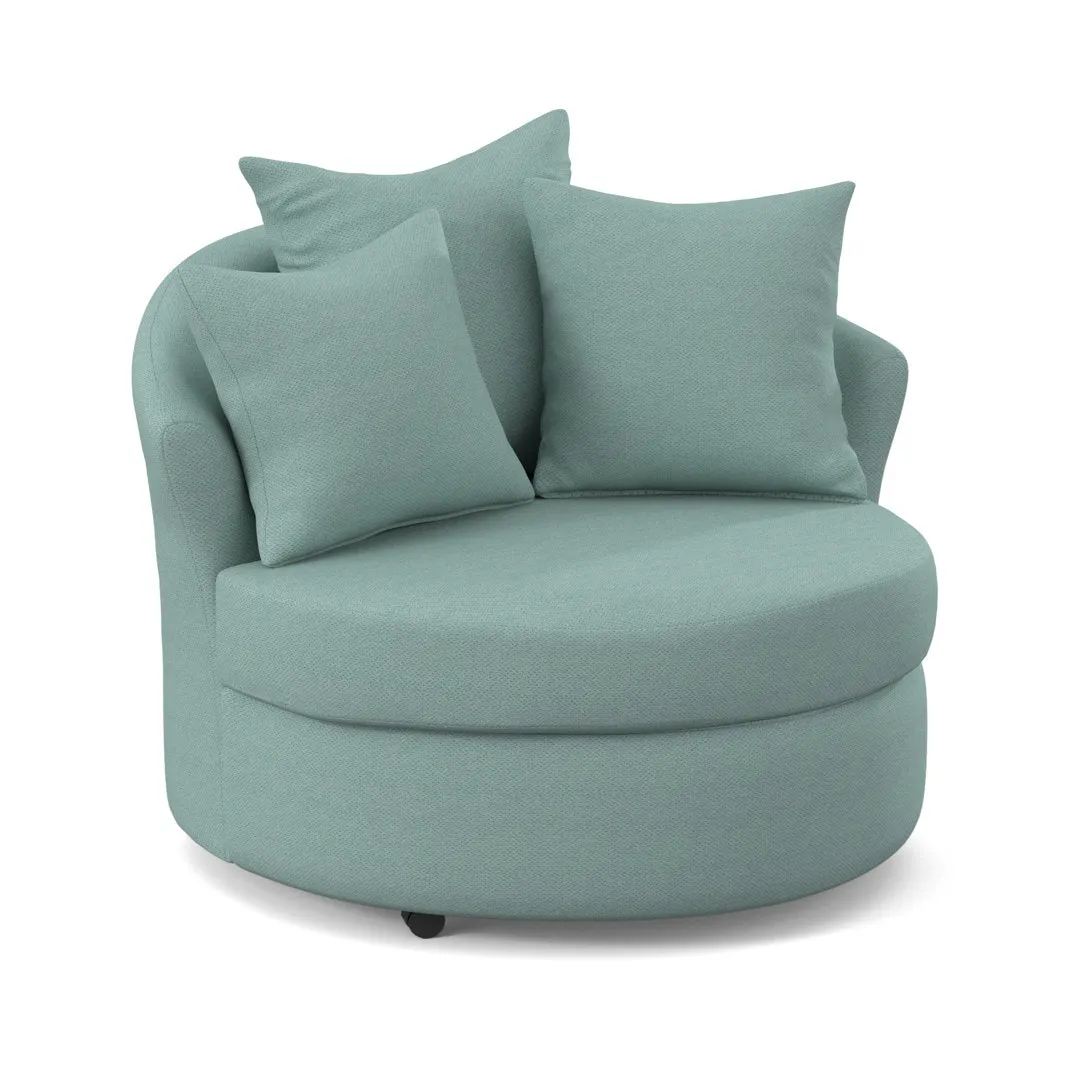Alsup Barrel Chair Andover Mills™ Fabric: Morris Capri