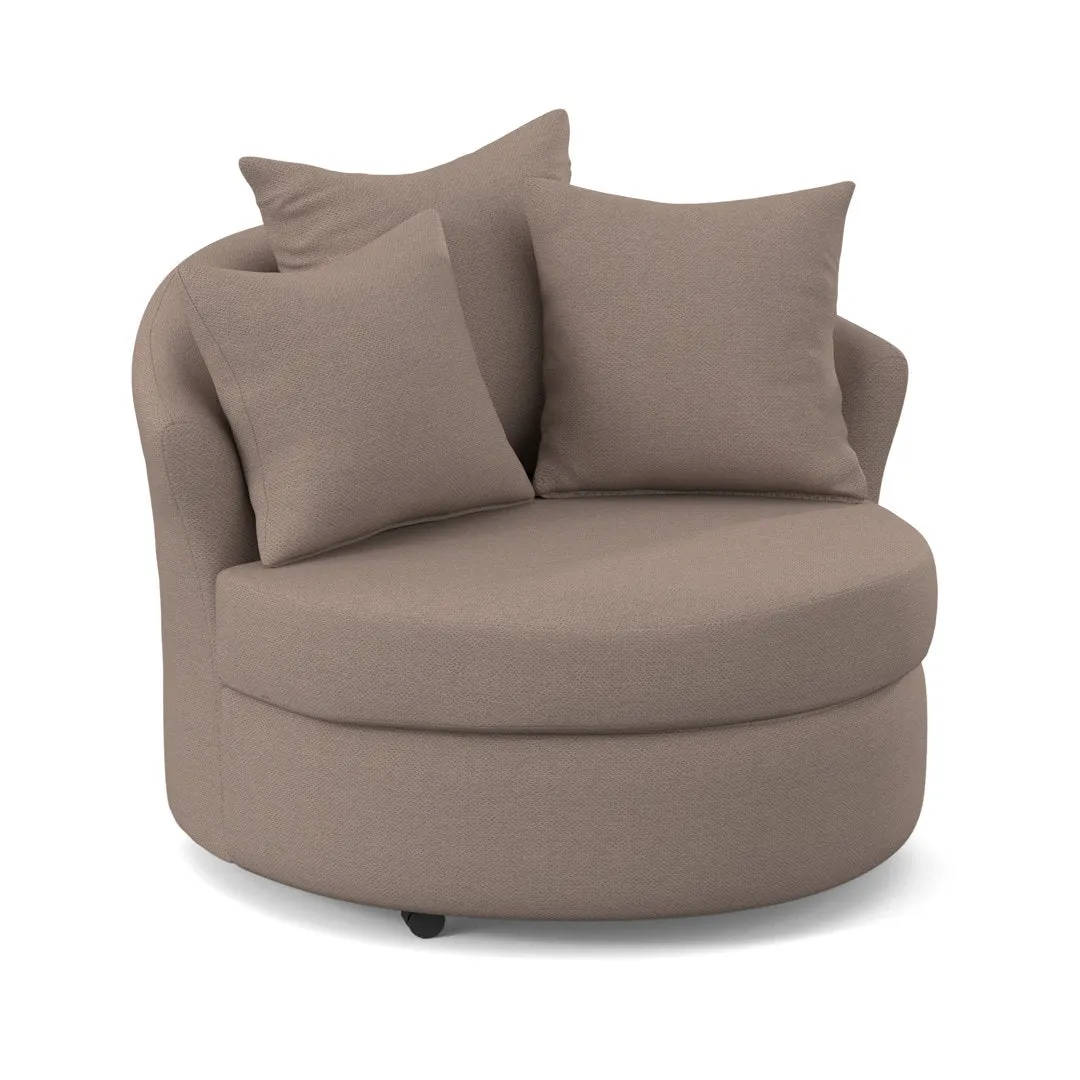 Alsup Barrel Chair Andover Mills™ Fabric: Morris Granola