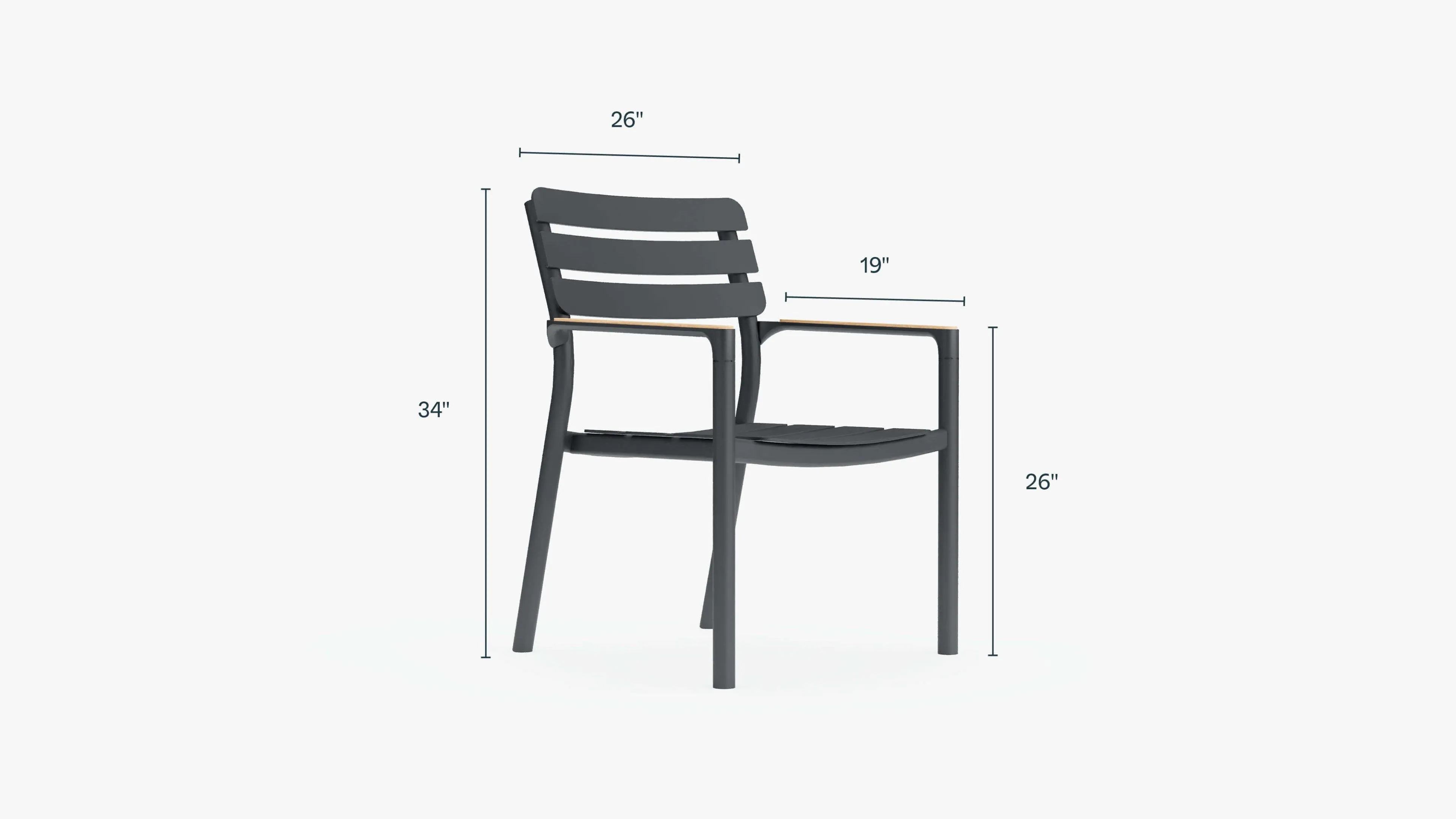 Aluminum Dining Chair By Outer
