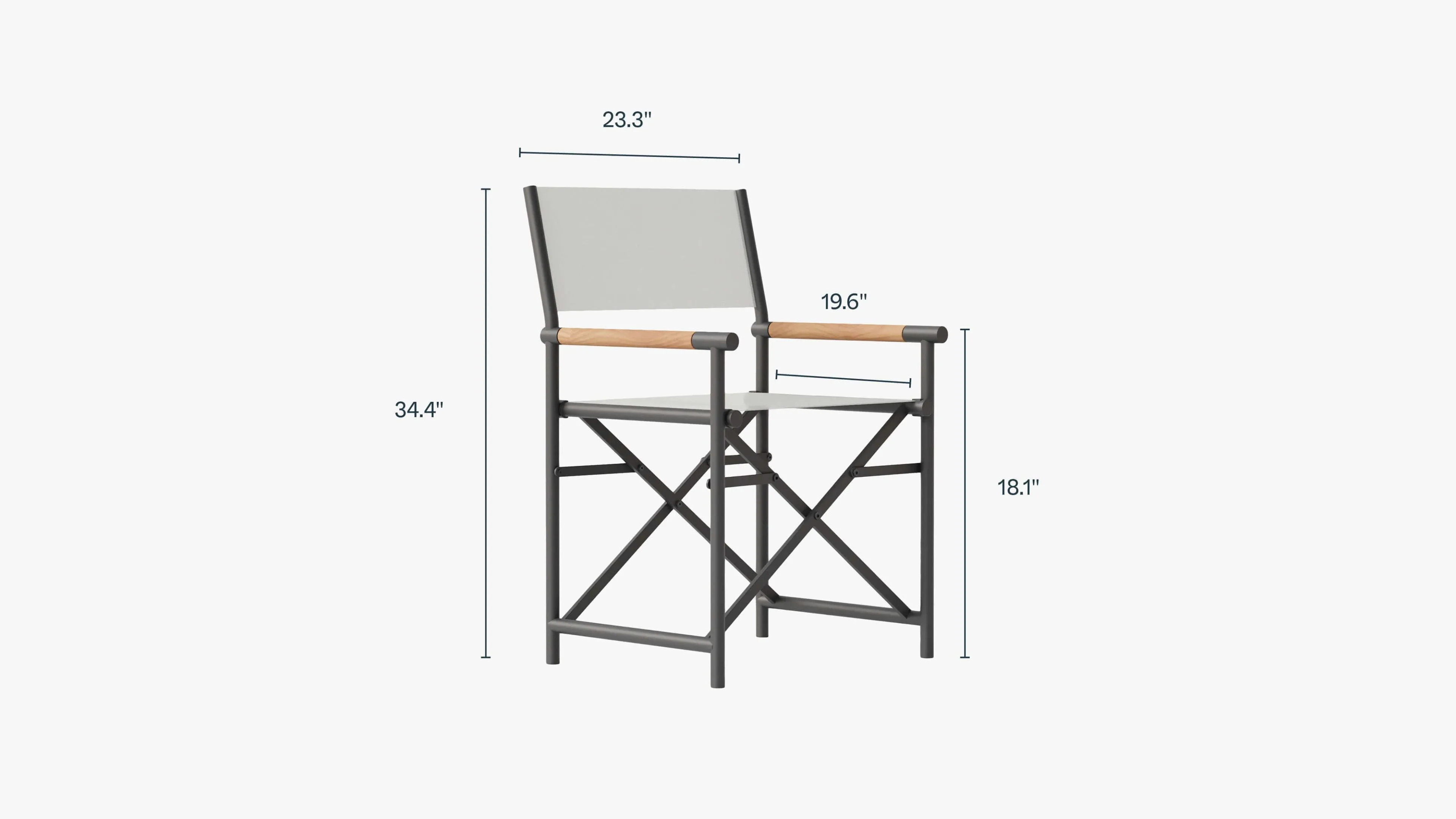 Aluminum Dining Director's Chair By Outer