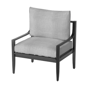 Aluminum Outdoor Armchair Conversation Dining Chair with Waterproof Thick Cushions High Density Foam All-Weather for Balcony, Deck, Patio, Garden, Poolside, Backyard