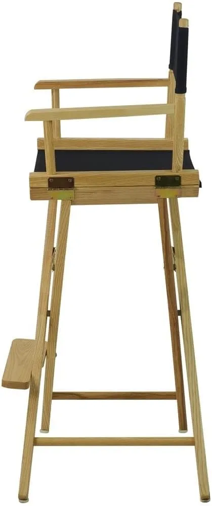 American Trails Extra-Wide Premium 30" Director's Chair Black Frame with Royal Blue Canvas, Bar Height