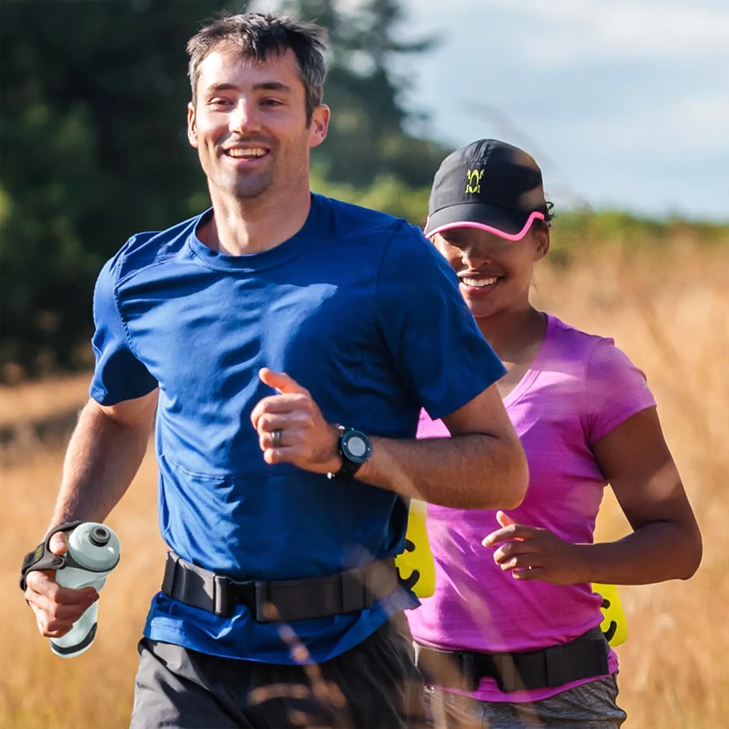 Amphipod Hydraform Ergo Minimalist Handheld Water Bottle, BPA-Free Hydration Pack for Ultra-Running, Marathons & Walking - Pink - 16 oz