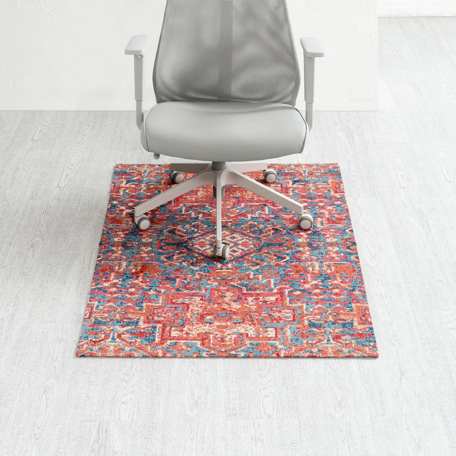 Anji Mountain Rug'd Chairmat - Anti-Slip Design Office Desk Accessories, Jacquard Woven Top, Versatile Office Chair Mat for Low Pile Carpets & Hard Surfaces, Chair Mat Essentials- Merida (36 x 48")