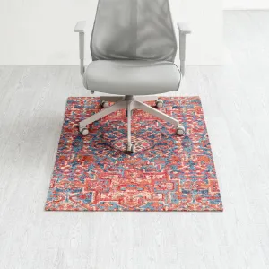 Anji Mountain Rug'd Chairmat - Anti-Slip Design Office Desk Accessories, Jacquard Woven Top, Versatile Office Chair Mat for Low Pile Carpets & Hard Surfaces, Chair Mat Essentials- Merida (36 x 48")