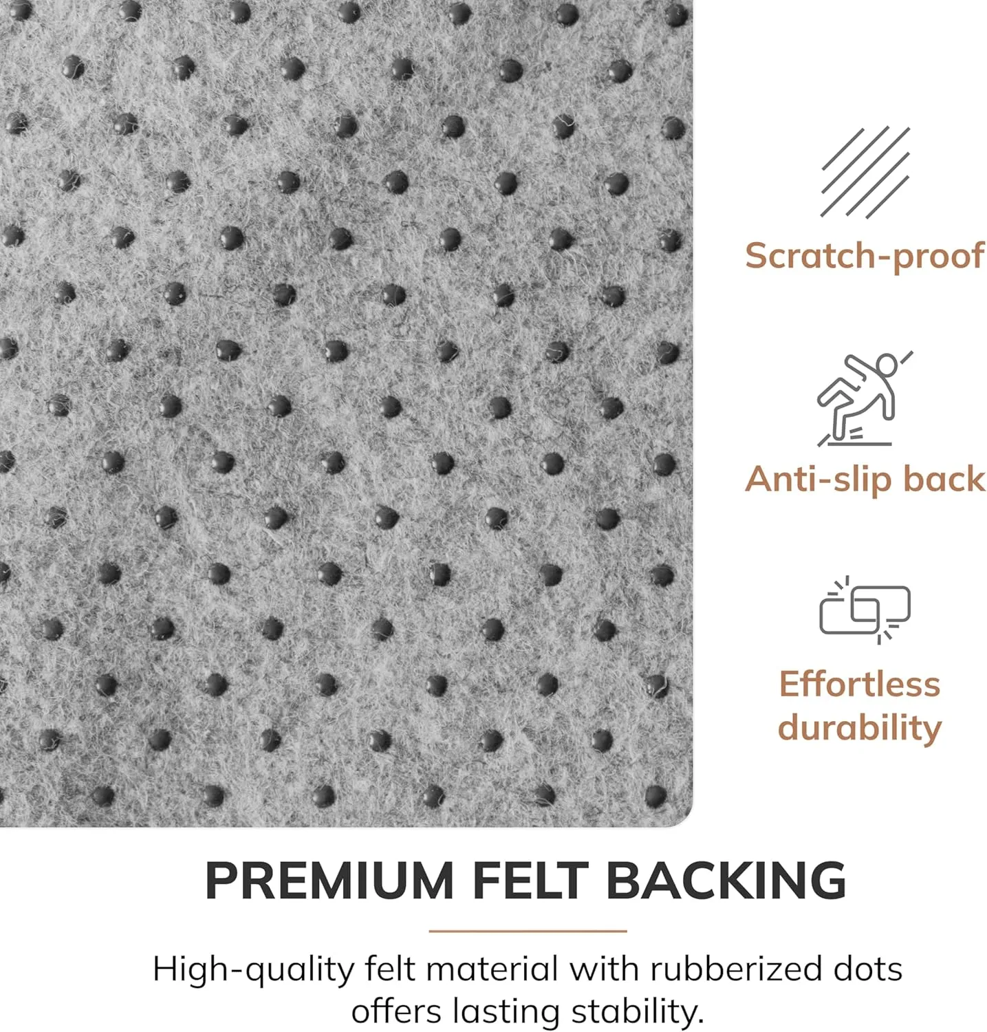 Anji Mountain Rug'd Chairmat - Anti-Slip Design Office Desk Accessories, Jacquard Woven Top, Versatile Office Chair Mat for Low Pile Carpets & Hard Surfaces, Chair Mat Essentials- Merida (36 x 48")
