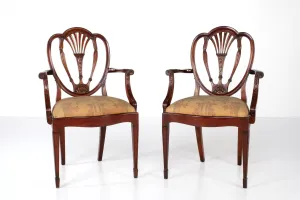 ANTIQUE HEPPLEWHITE ARMCHAIRS