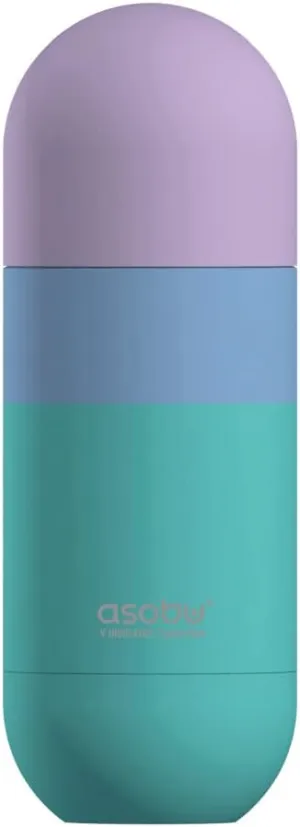 Asobu Orb Stainless Steel Double Wall Insulated Travel Water Bottle – Lid Doubles as a Cup 14 Ounce (Red)