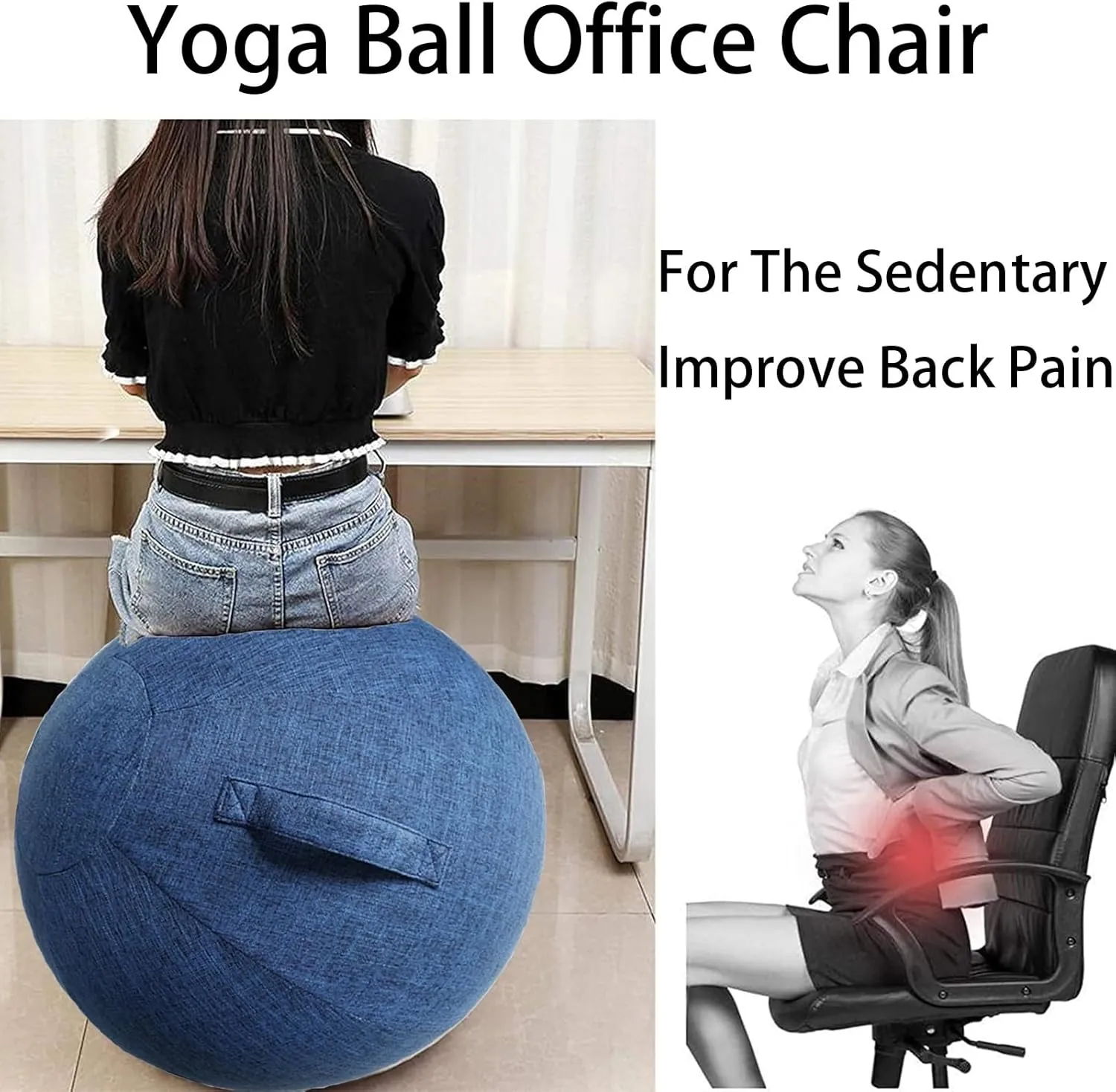 Balance Ball Cover Exercise Ball Cover Sitting Ball Cover Yoga Ball Accessories Sitting Ball Chair Protection for Fitness Yoga Ball Gym Training Foldable Lightweight(no Ball)