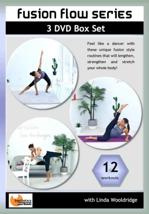 Barlates Fusion Flow Series 12 Workouts on 3 DVDs Set