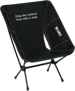 BASK Portable Extra Large Backpacking Chair in Aluminum – Comfortable, Lightweight and Durable, Ideal for Camping, Hiking, Fishing, Beach, Garden and Leisure - Foldable, Compact and Durable 330lbs