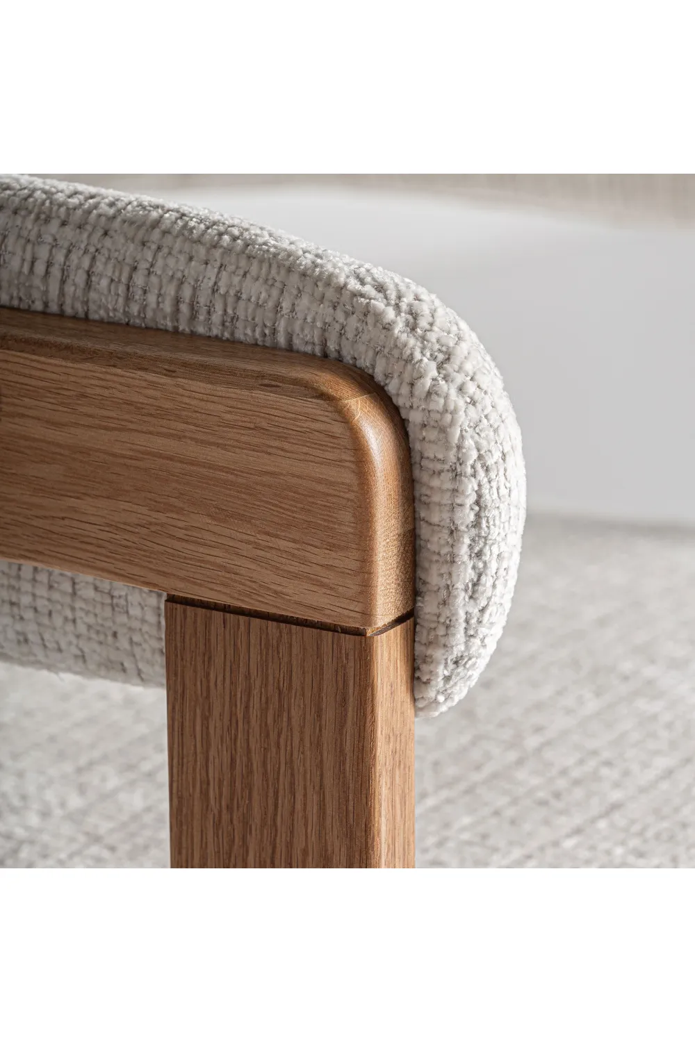 Beige Padded Accent Chair | Vical Home Sedzere