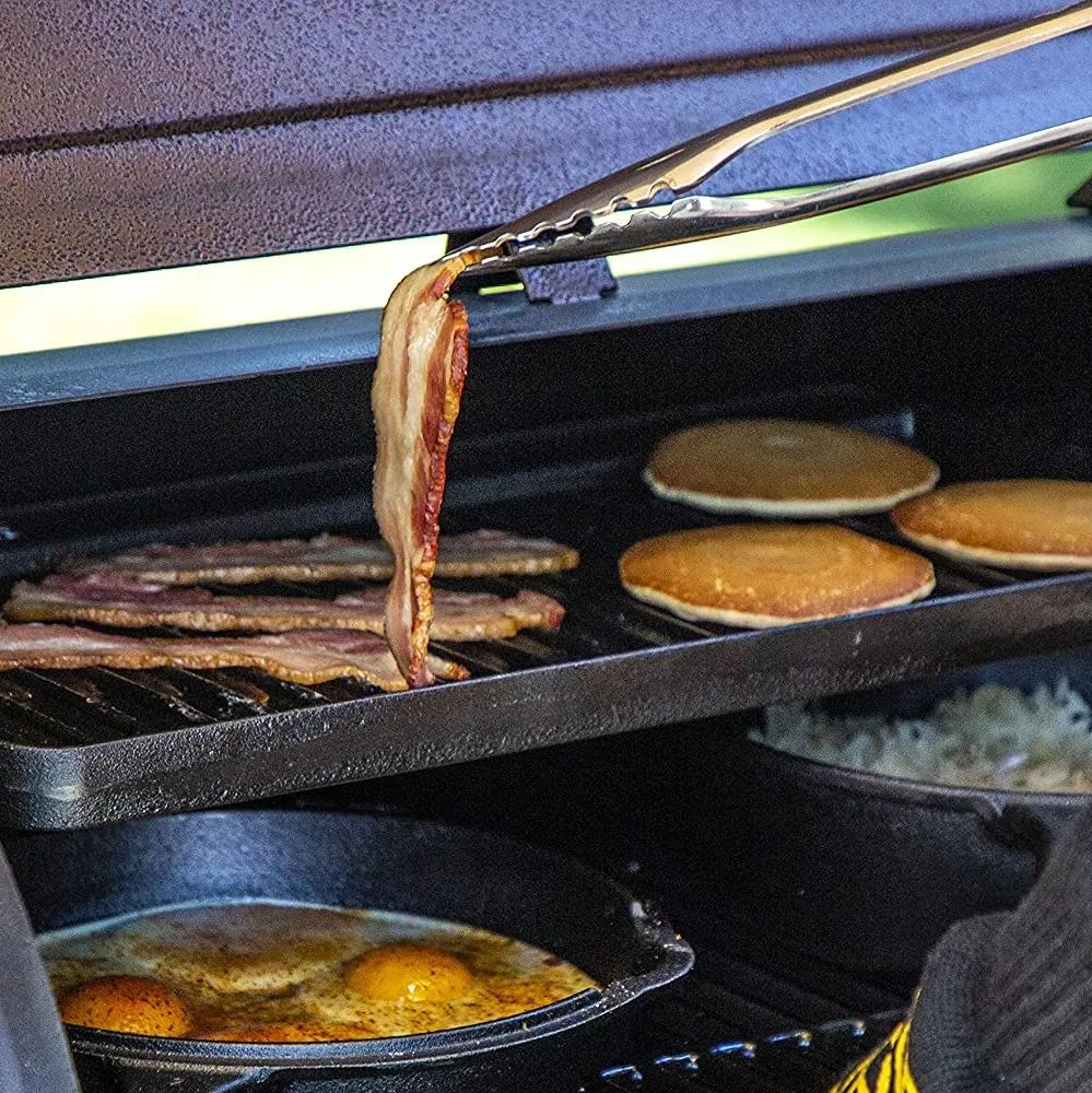 Bene Casa 15-inch reversable, fine-grain cast-iron griddle