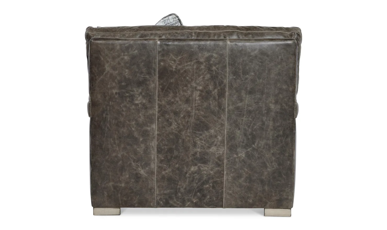 Bernhardt Burnham Leather Chair in Distressed Brown
