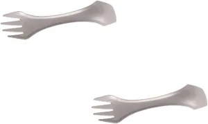 BESPORTBLE 2pcs Camping Cookware Set Lightweight Titanium Spoon Fork Outdoor Tableware