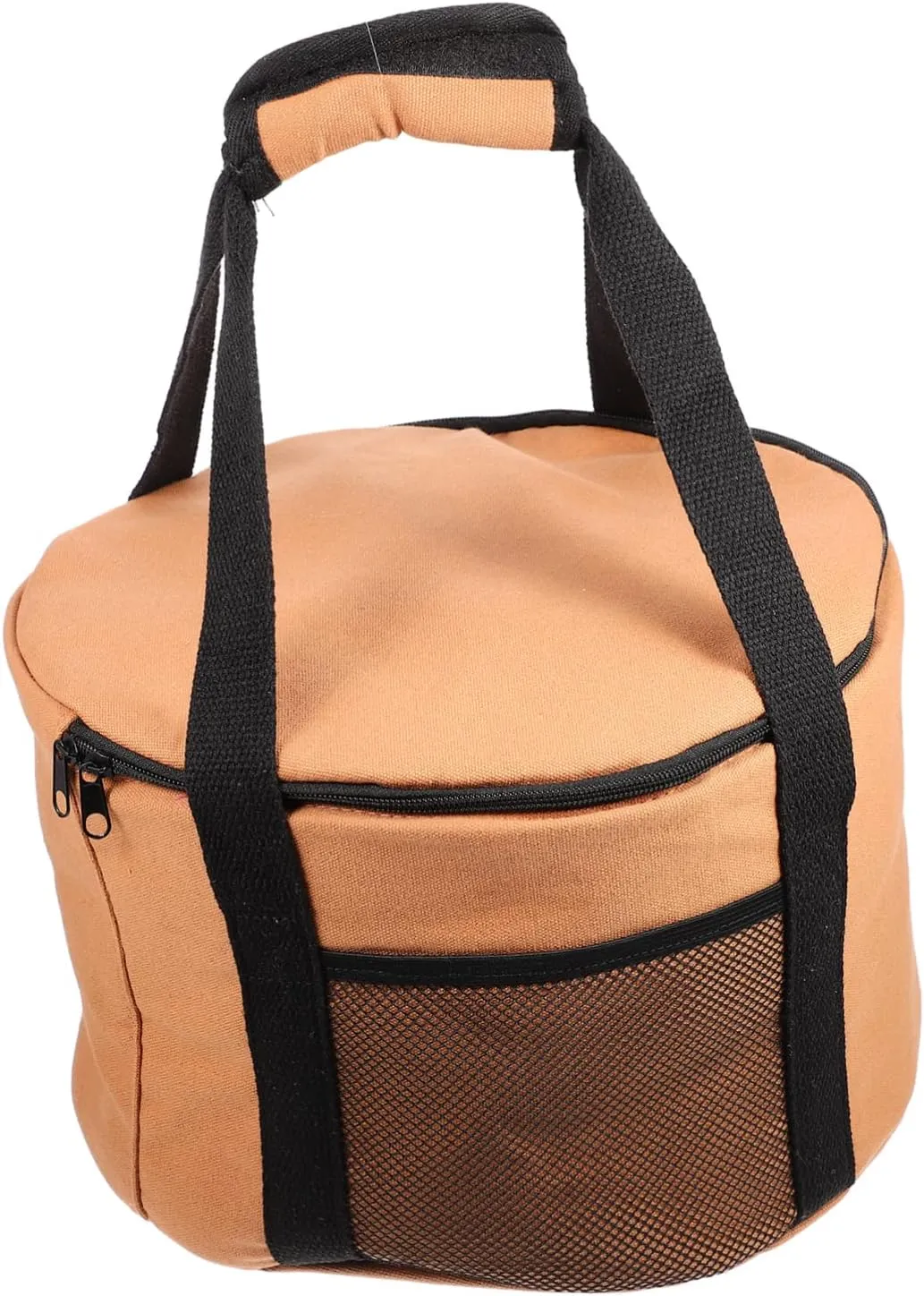 BESPORTBLE Camping Cookware Bag Round Cooker Container for Utensils Storage for Outdoor Cooking Tools Picnic Bag Burner Pouch Portable Cookware Organizer